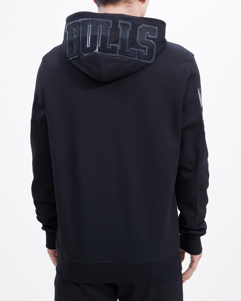 Chicago Bulls Triple Black Full Zip Pro Standard Hoodie