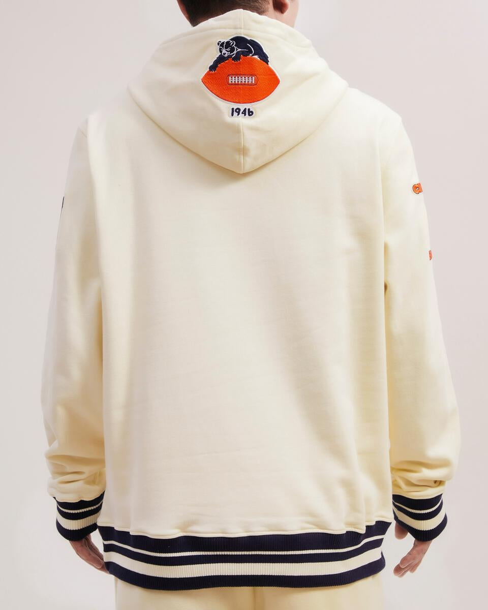Chicago Bears Cream Logo Hoodie