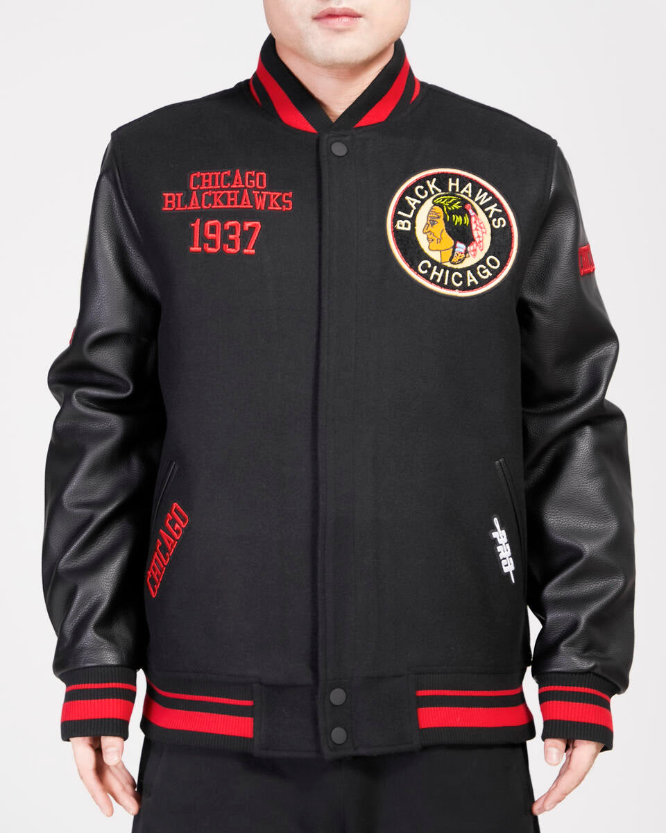 NWT Chicago Blackhawks hotsell Wool Varsity Jacket