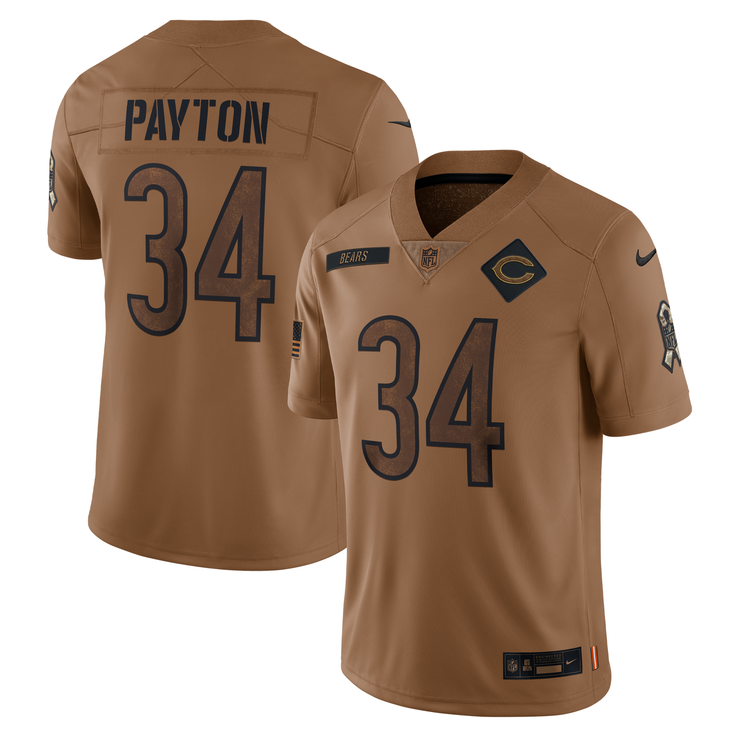 Walter Payton Chicago Bears Nike 2023 Salute To Service Jersey