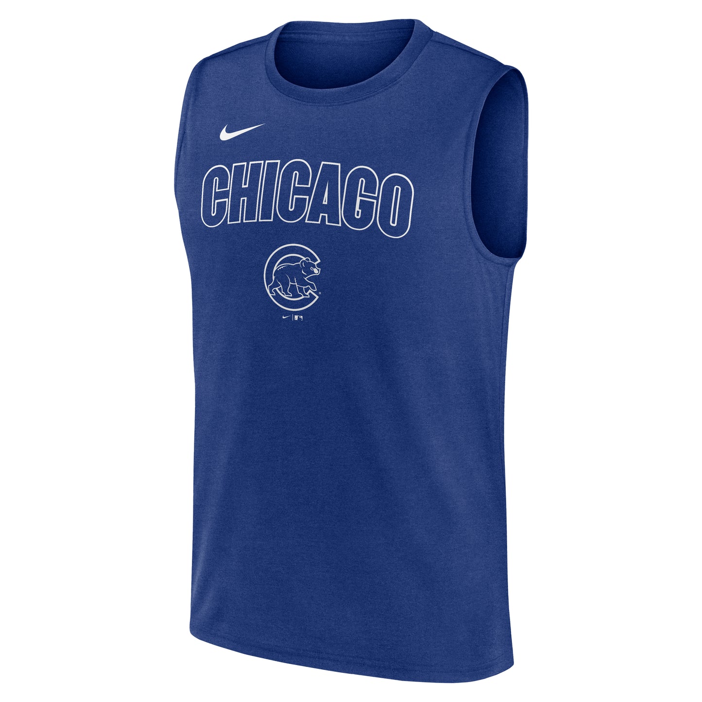 Chicago Cubs Nike Royal Knockout Muscle Tank