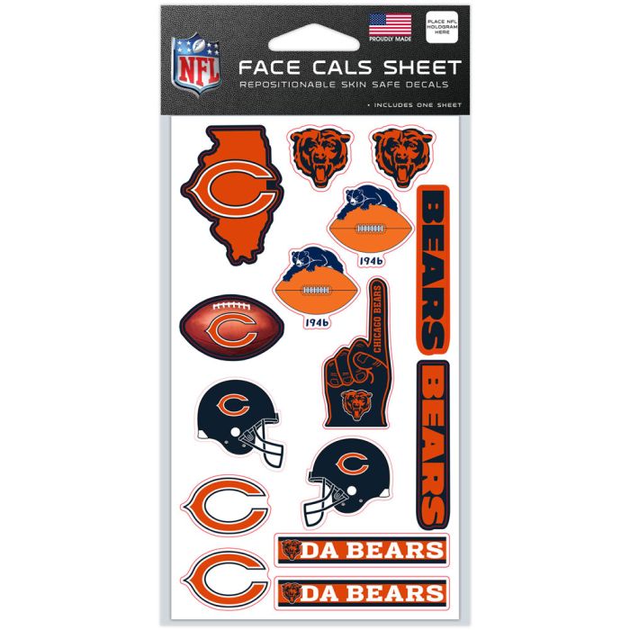 Chicago Bears 4" x 7" Face Cals