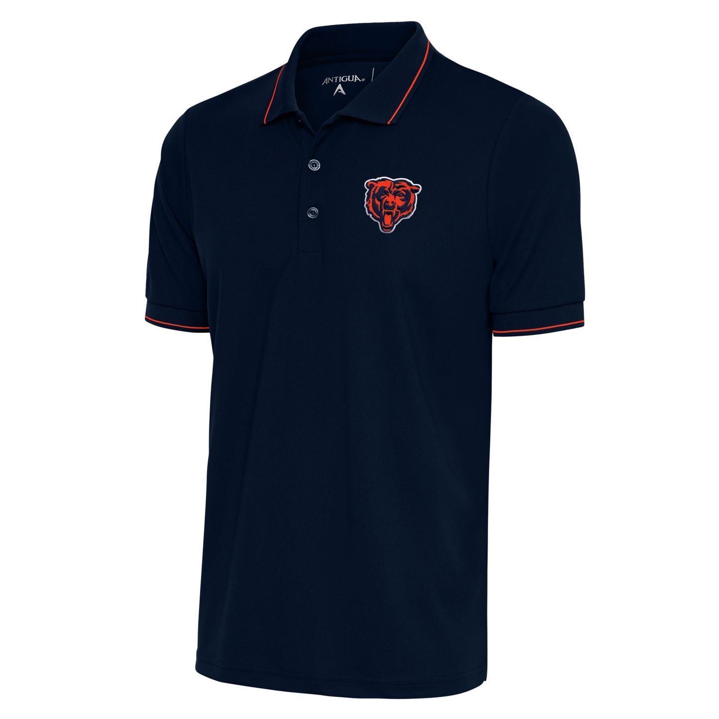 Chicago Bears Navy Mango Affluent Bearhead Polo