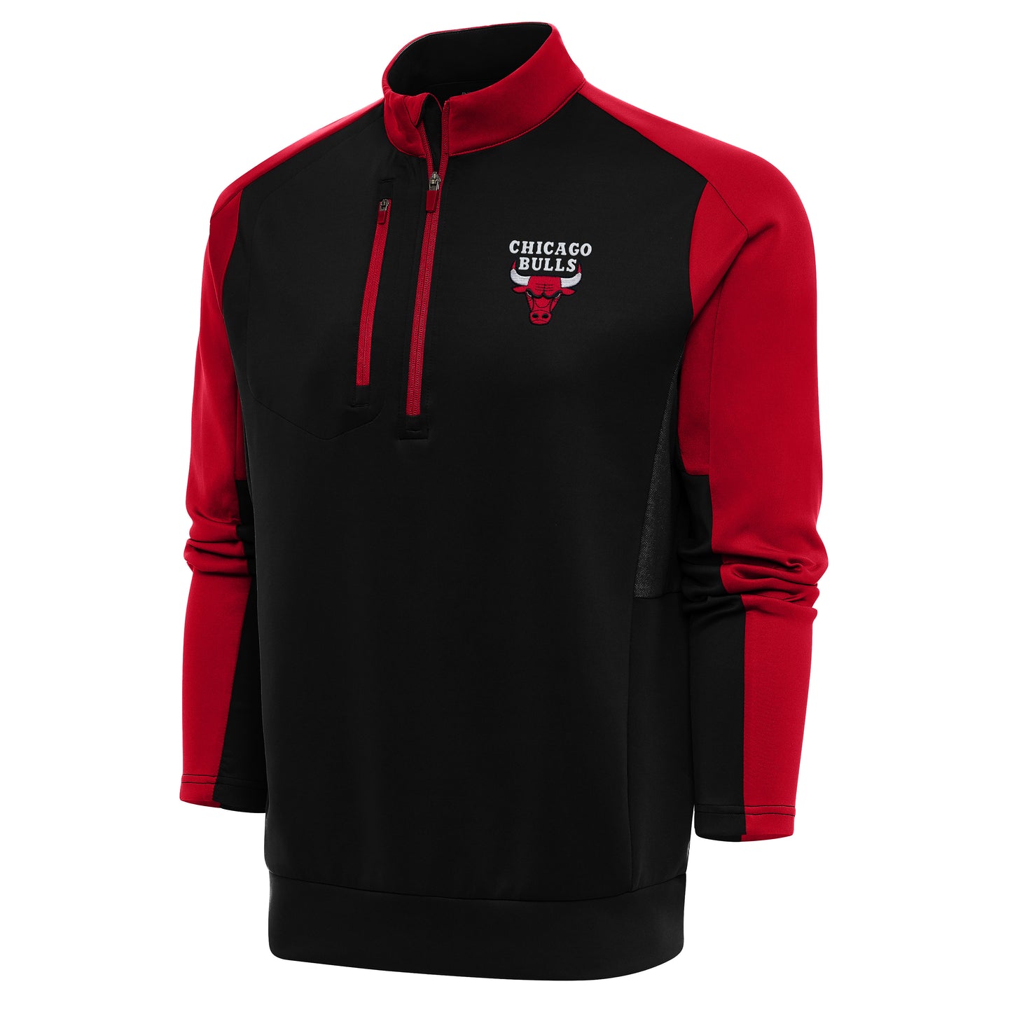 Chicago Bulls Antigua Poly Team 1/4 Zip