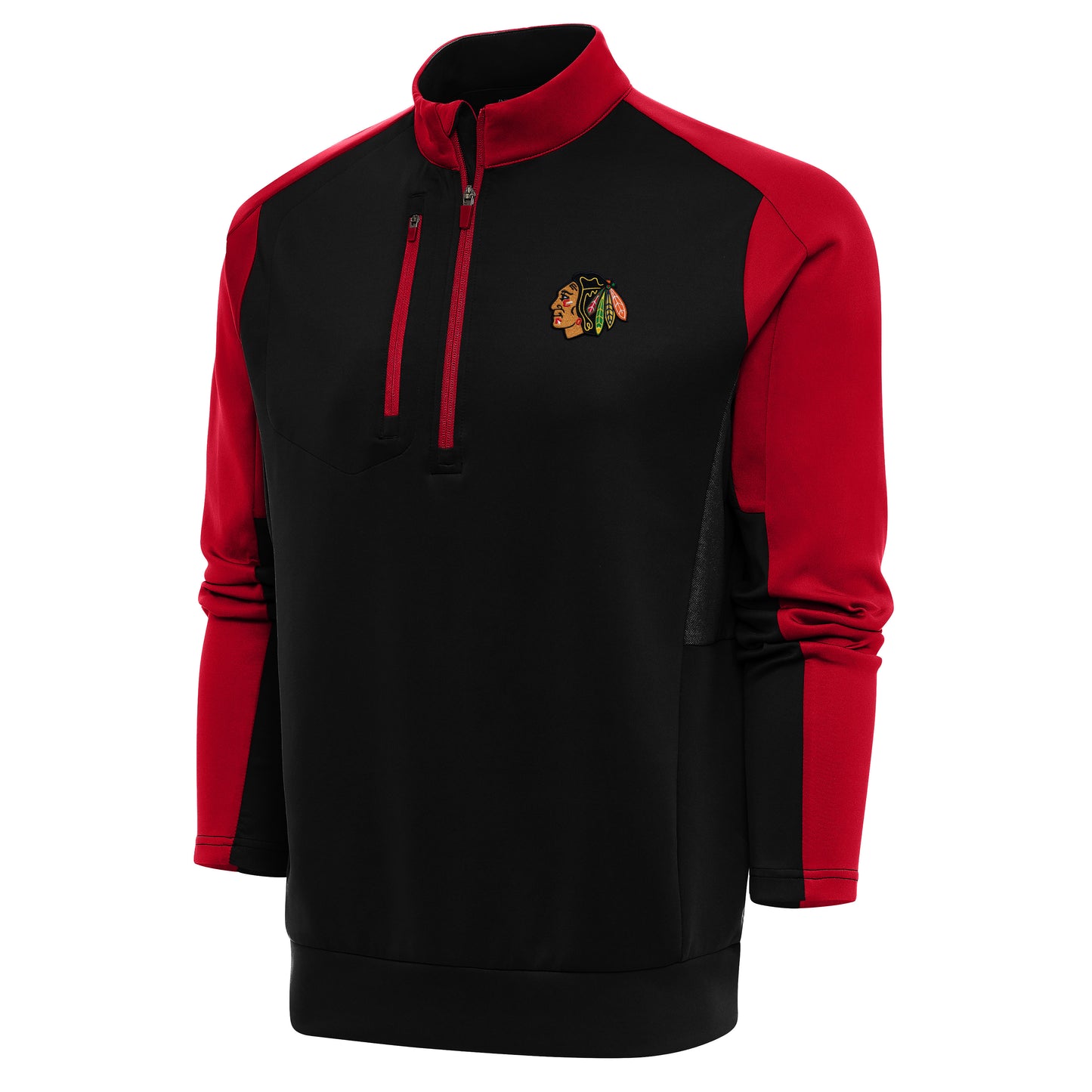 Chicago Blackhawks Antigua Poly Team 1/4 Zip