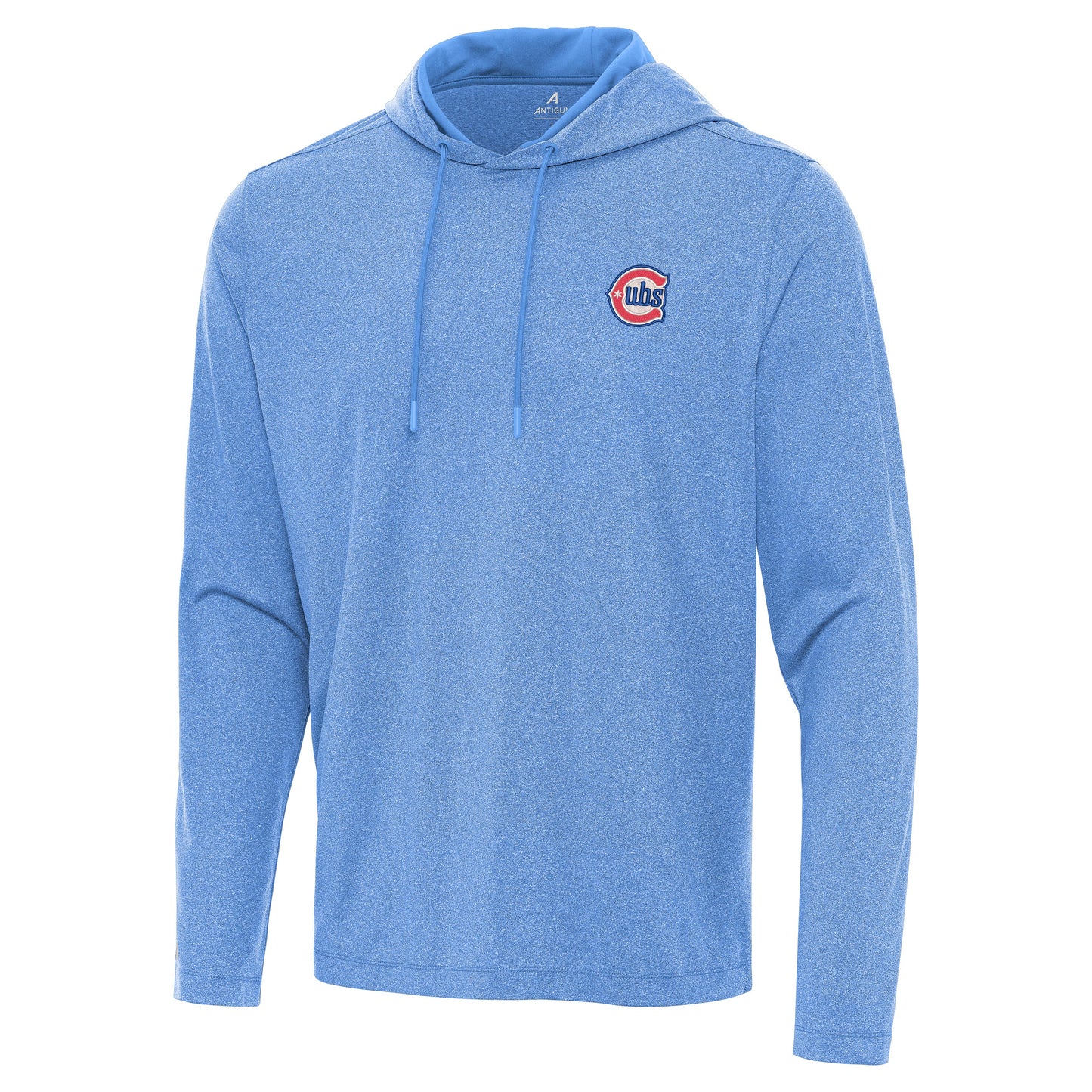 Chicago Cubs Kinetic Columbia Blue Heather Alt 2 Pullover Hoodie