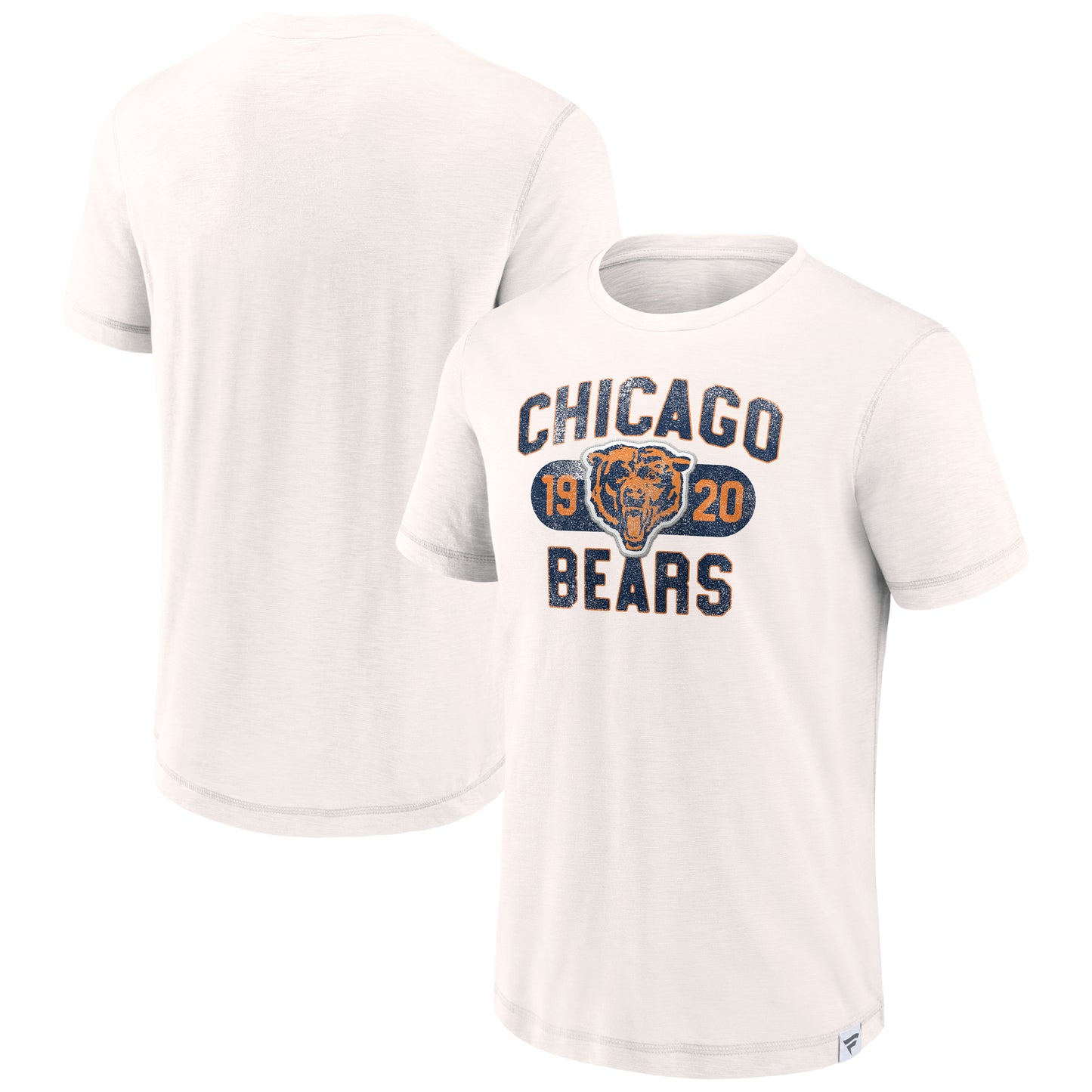 Chicago Bears White Slub Fanatics T-Shirt