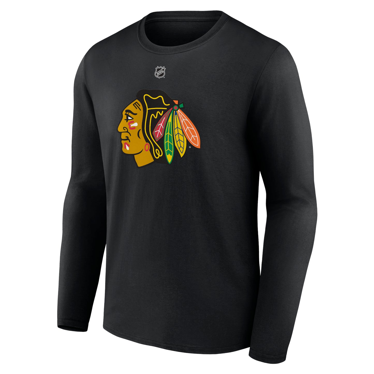 Connor Bedard Chicago Blackhawks Men's Black Long Sleeve T-Shirt