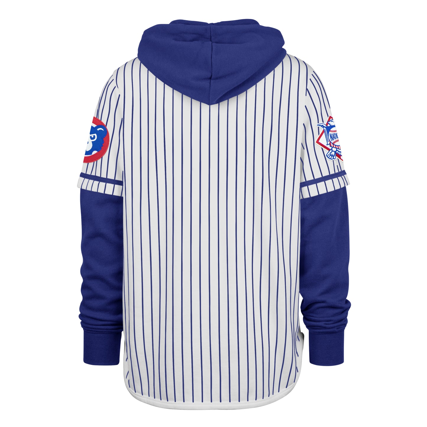 Chicago Cubs '47 Pinstripe Double Header Shortstop Hoodie