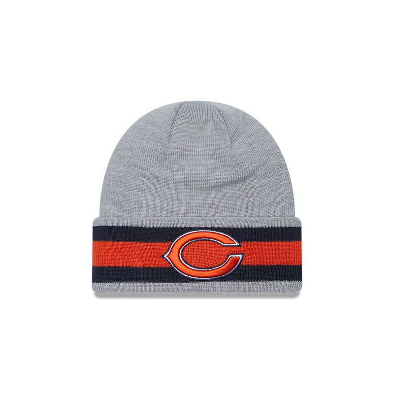 Chicago Bears Grey/Orange C Logo Knit Hat