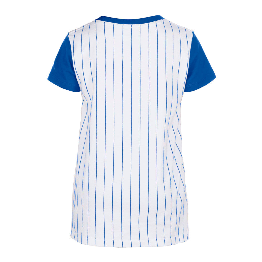 Chicago Cubs New Era Pinstripe Youth T-Shirt