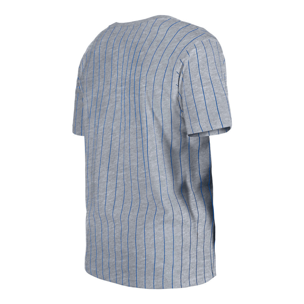 Chicago Cubs New Era Grey Pinstripe T-Shirt