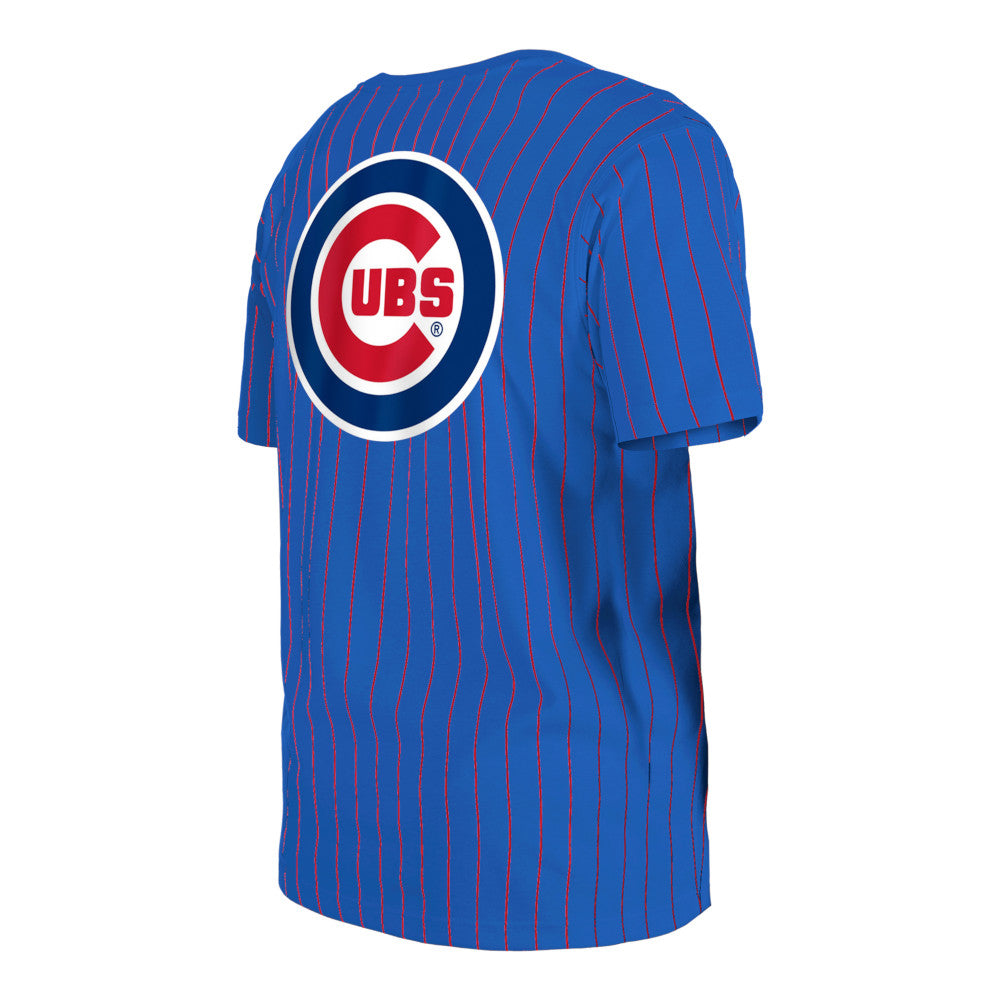 Chicago Cubs New Era Royal Pinstripe T-Shirt