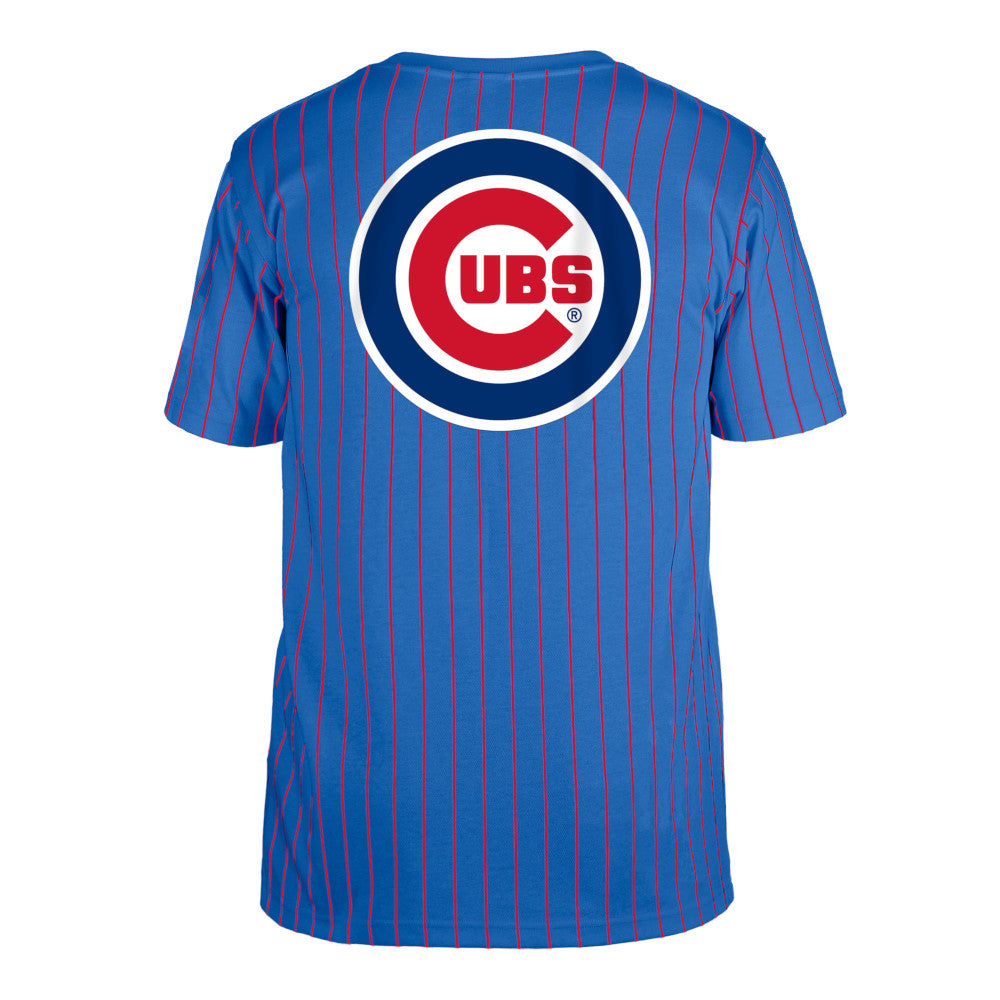 Chicago Cubs New Era Royal Pinstripe T-Shirt