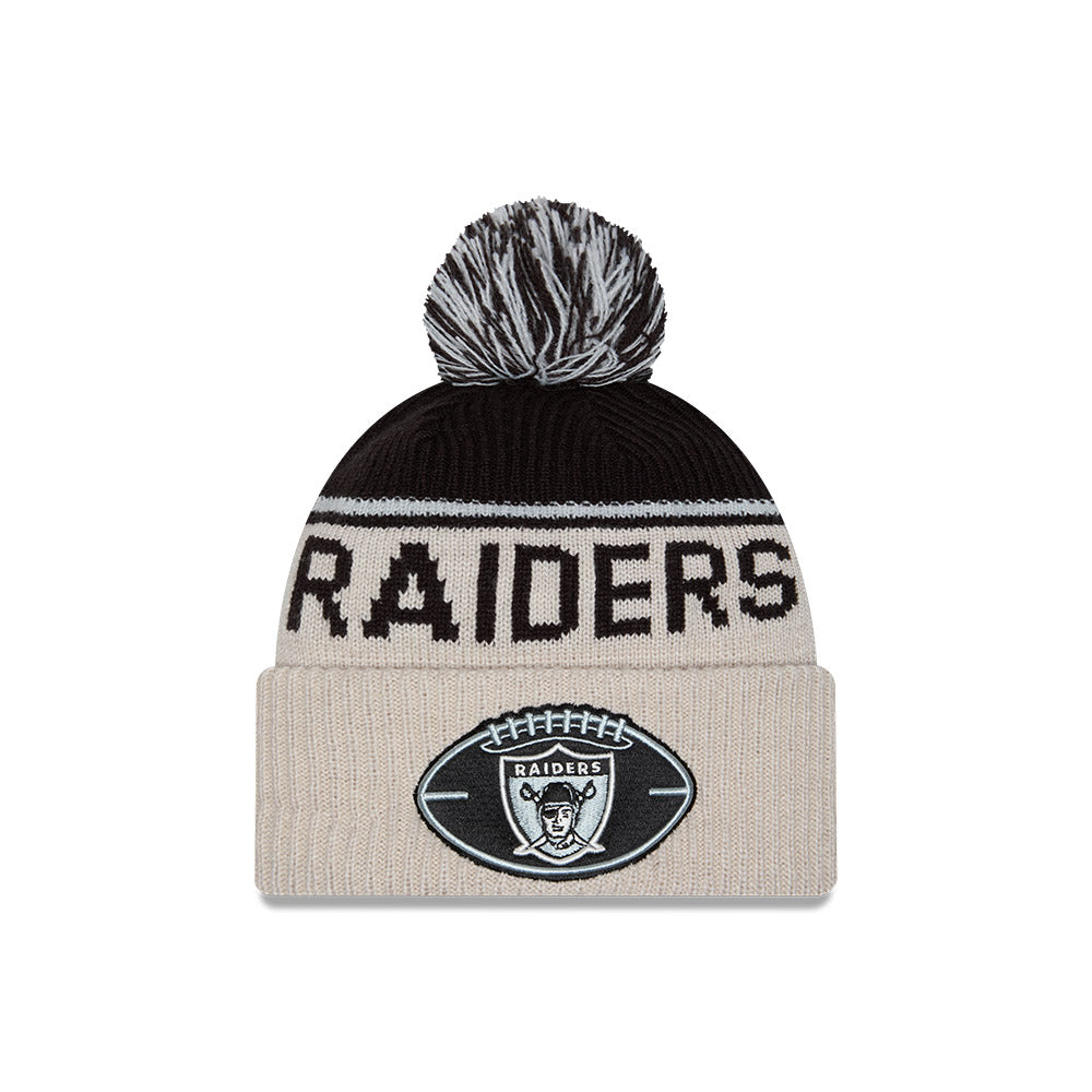 Las Vegas Raiders 2024 Sideline New Era Historic Sport Knit Hat