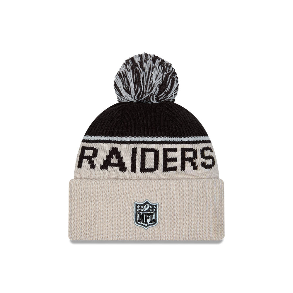 Las Vegas Raiders 2024 Sideline New Era Historic Sport Knit Hat