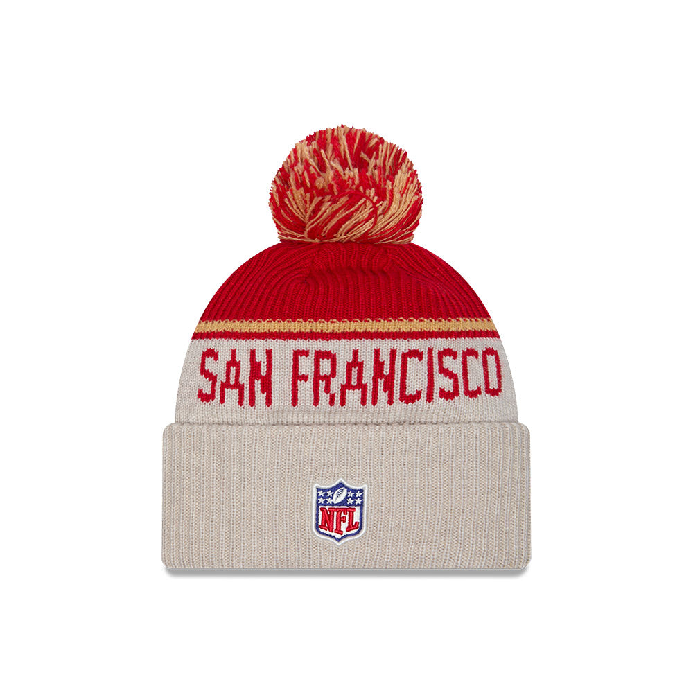 San Francisco 49ers 2024 Sideline New Era Historic Sport Knit Hat