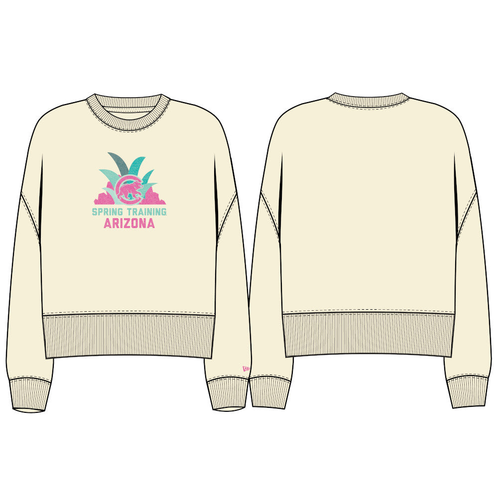 Chicago Cubs Spring Training New Era Women's 2101 Crewneck Sweatshirt