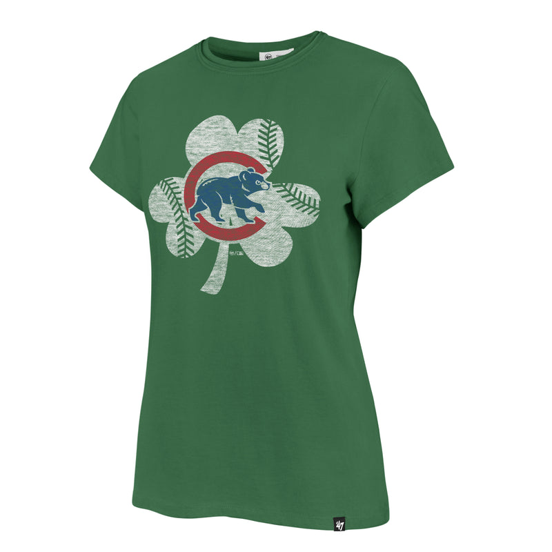 Chicago Cubs Women's '47 Green Clover Frankie T-Shirt