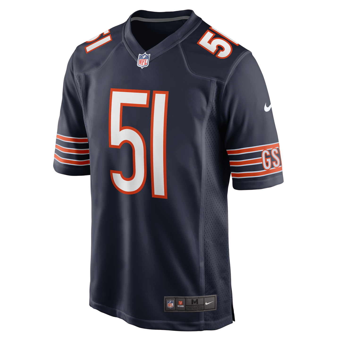 Dick Butkus Chicago Bears Nike Navy Replica Game Jersey