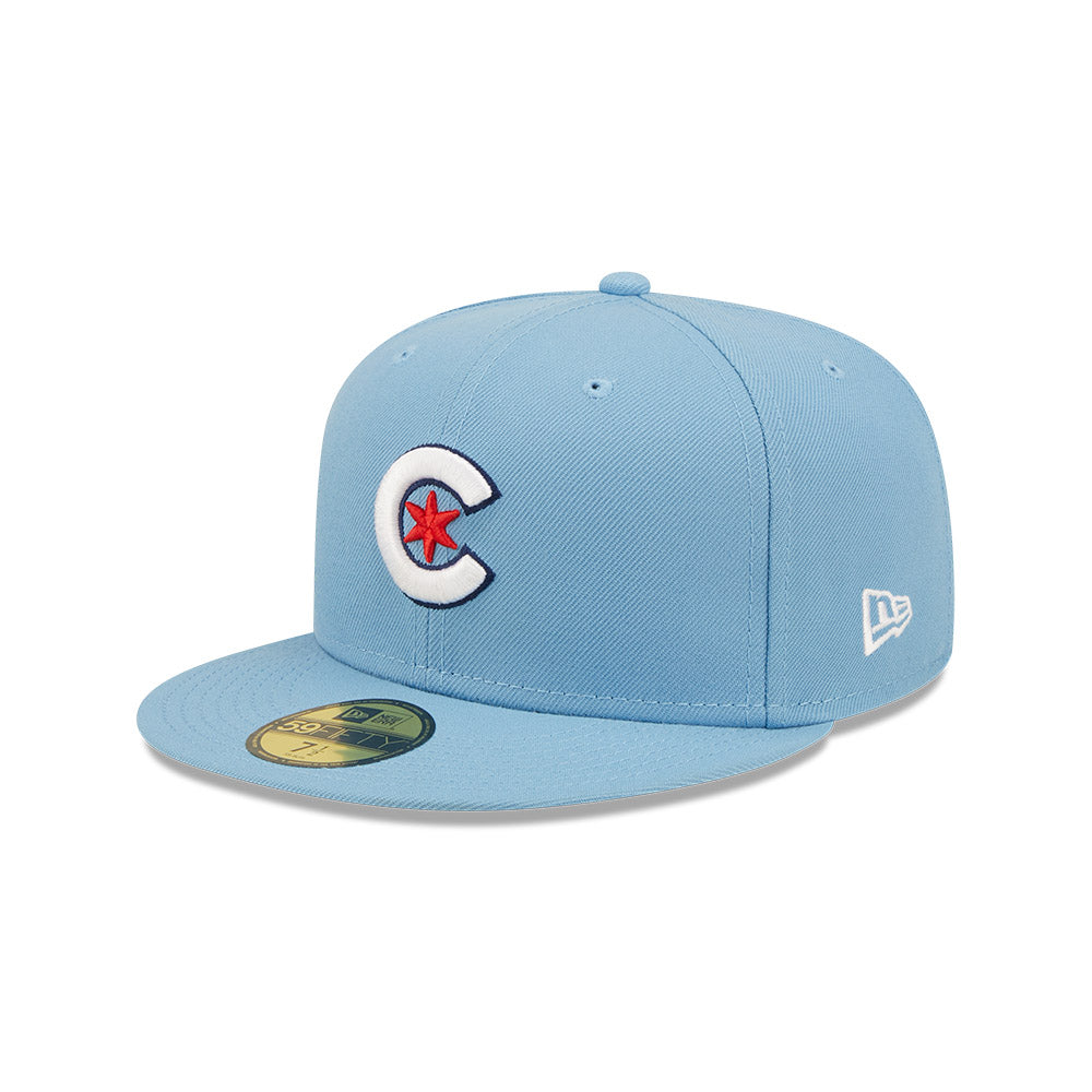 Chicago Cubs Light Blue City Connect New Era 59FIFTY Fitted Hat