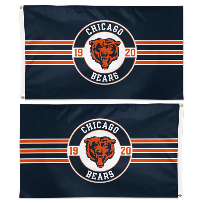 Chicago Bears Navy Applique 2-Sided 3'x5' Flag