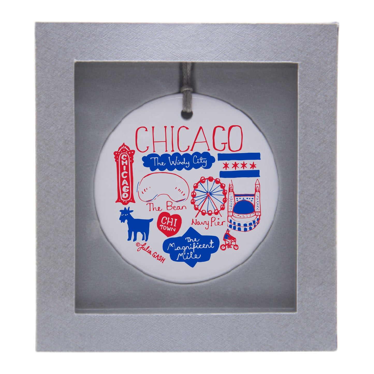 Julia Gash Chicago Christmas Ornament