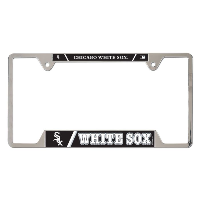 Chicago Whitesox Chrome Metal License Plate Frame