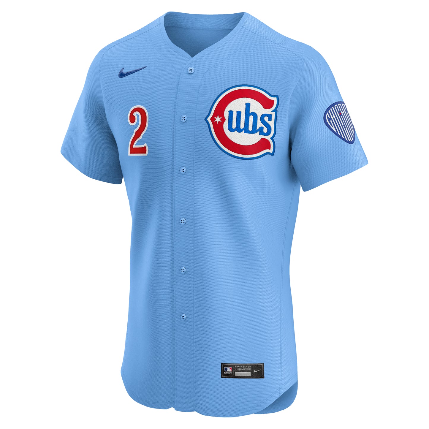Nico Hoerner Chicago Cubs Nike Men's Light Blue 2nd Alternate Limited Jersey