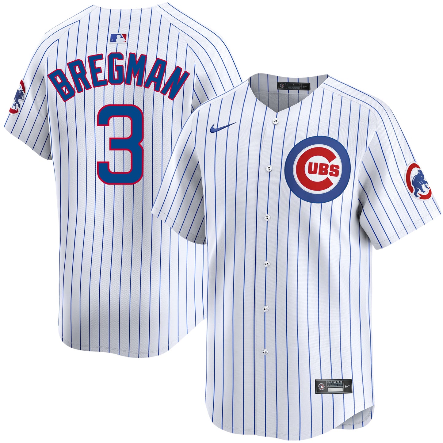 Alex Bregman Chicago Cubs Nike Limited Home Pinstripe Jersey