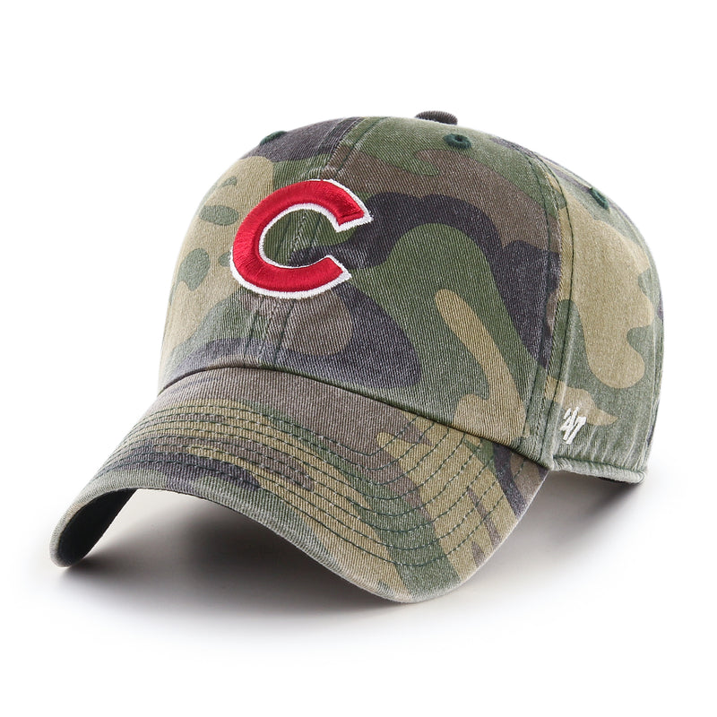 Chicago Cubs '47 Camo Clean Up Adjustable Hat