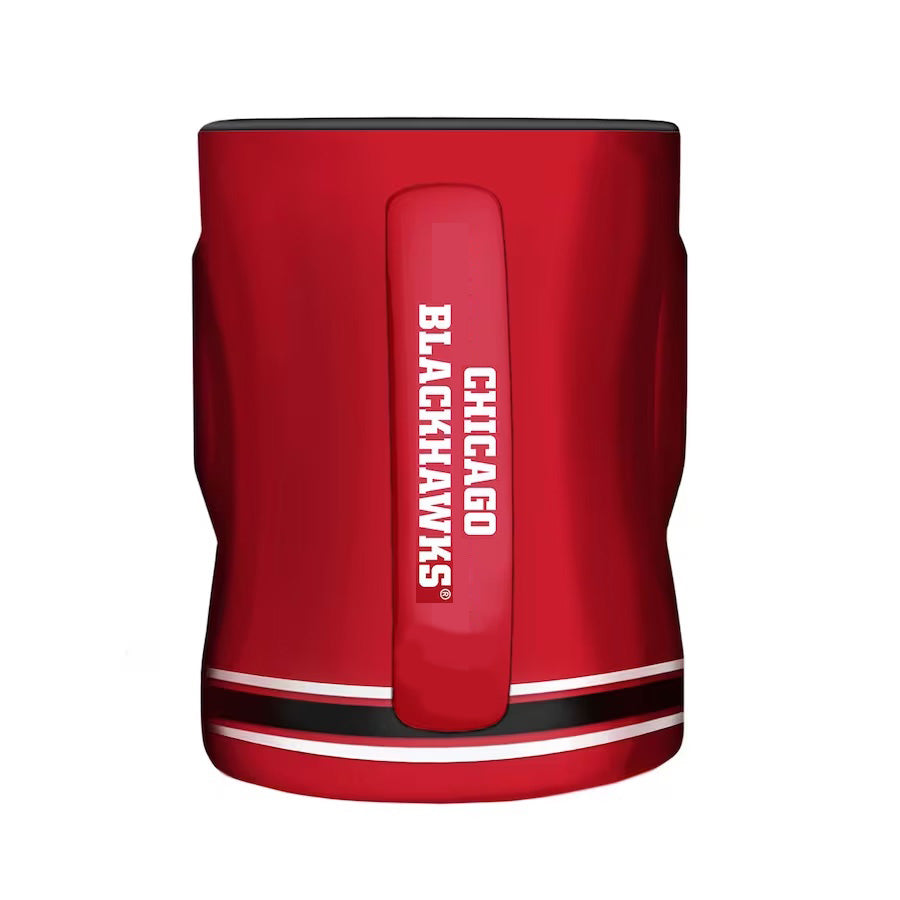 Chicago Blackhawks 14oz Red Sculpted Relief Mug