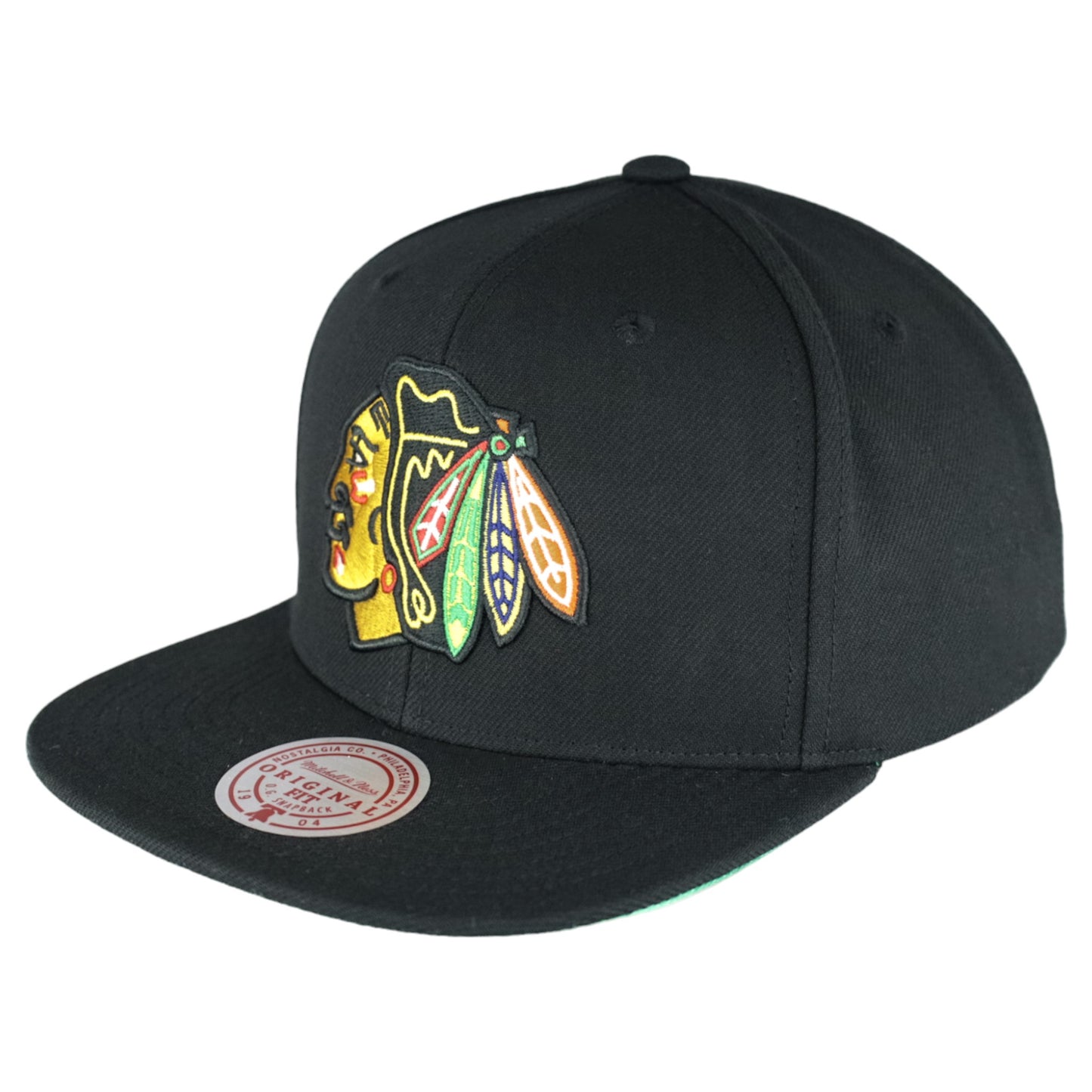Chicago Blackhawks Black Mitchell & Ness Snapback Hat