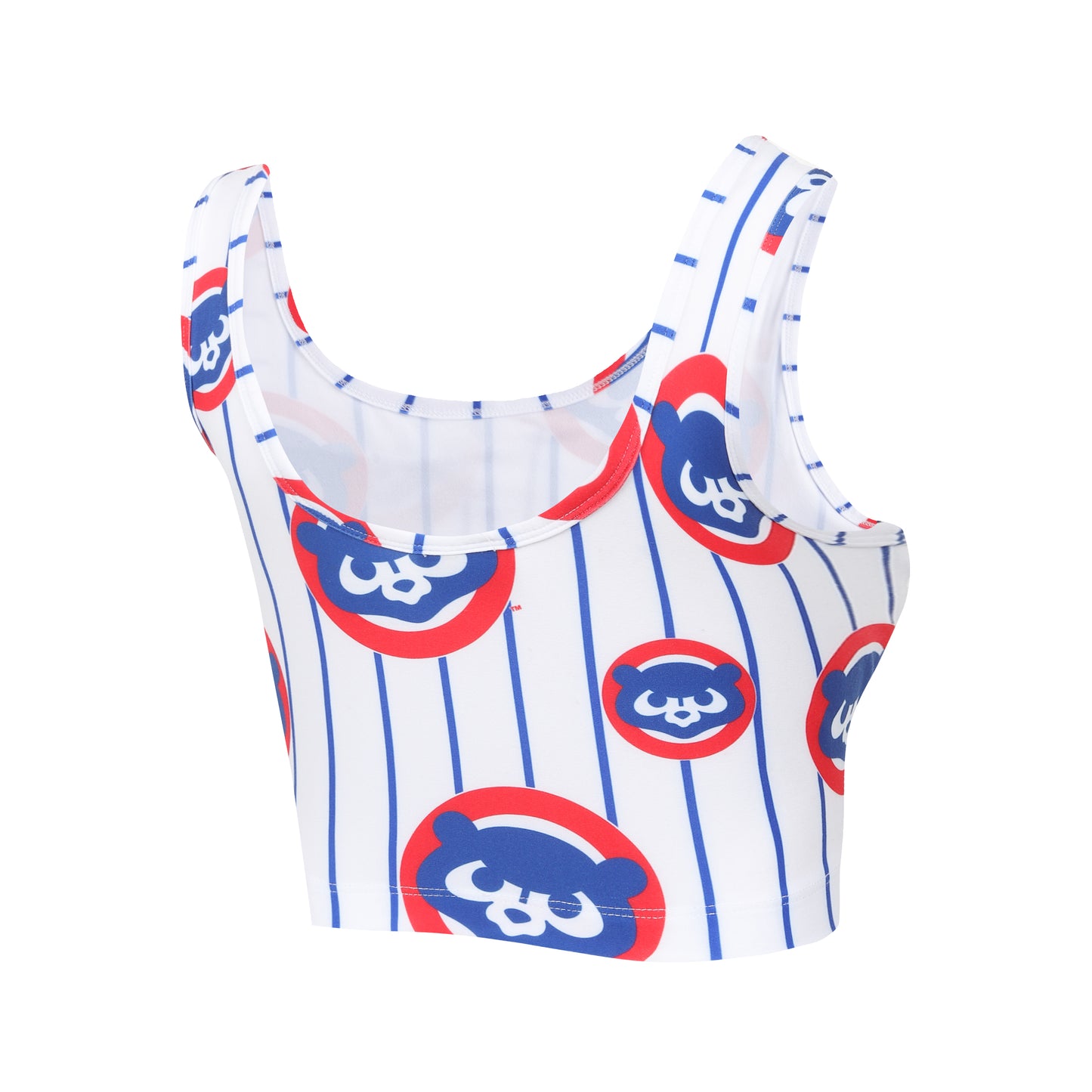 Chicago Cubs Pinstripe Ladies Record Bralette