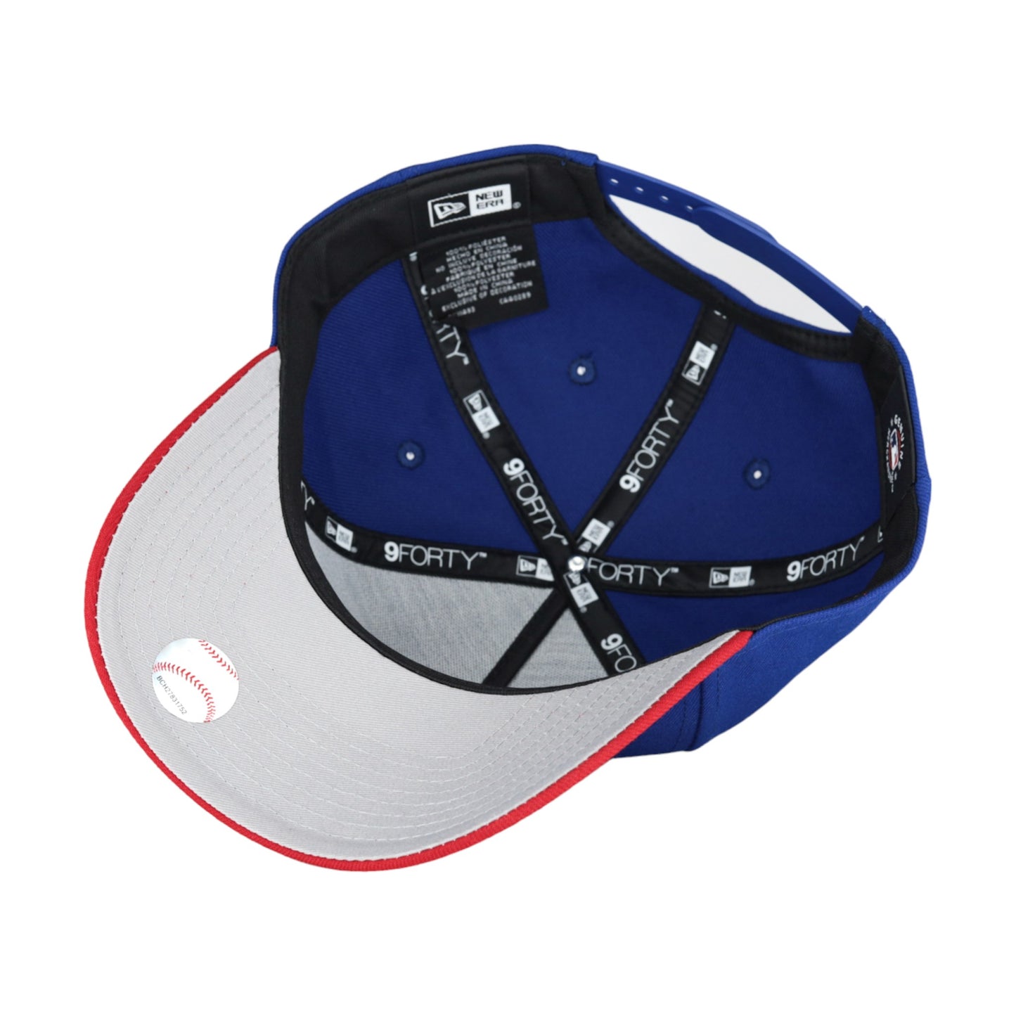 Chicago Cubs New Era 9FORTY A-Frame Royal/Red Adjustable Hat