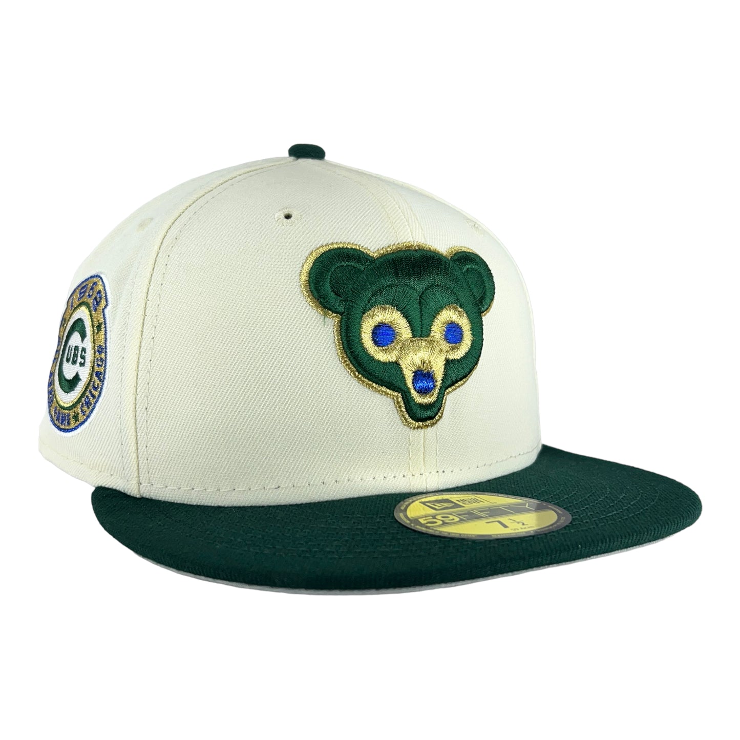 Chicago Cubs Chrome/Dark Green New Era 59FIFTY Fitted Hat
