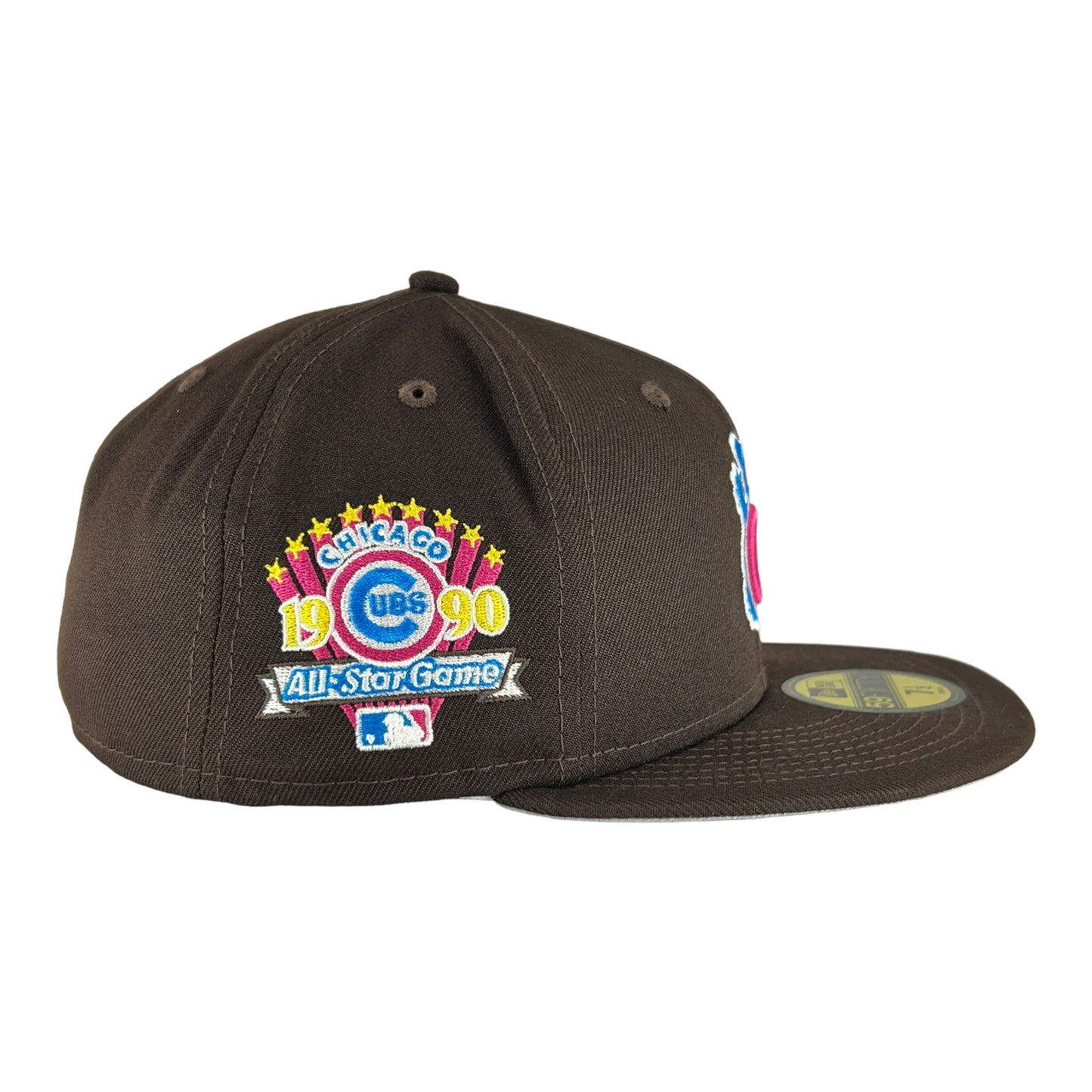 Chicago Cubs Burnt Wood/Grey Waving Bear 1990 ASG New Era 59FIFTY Fitted Hat