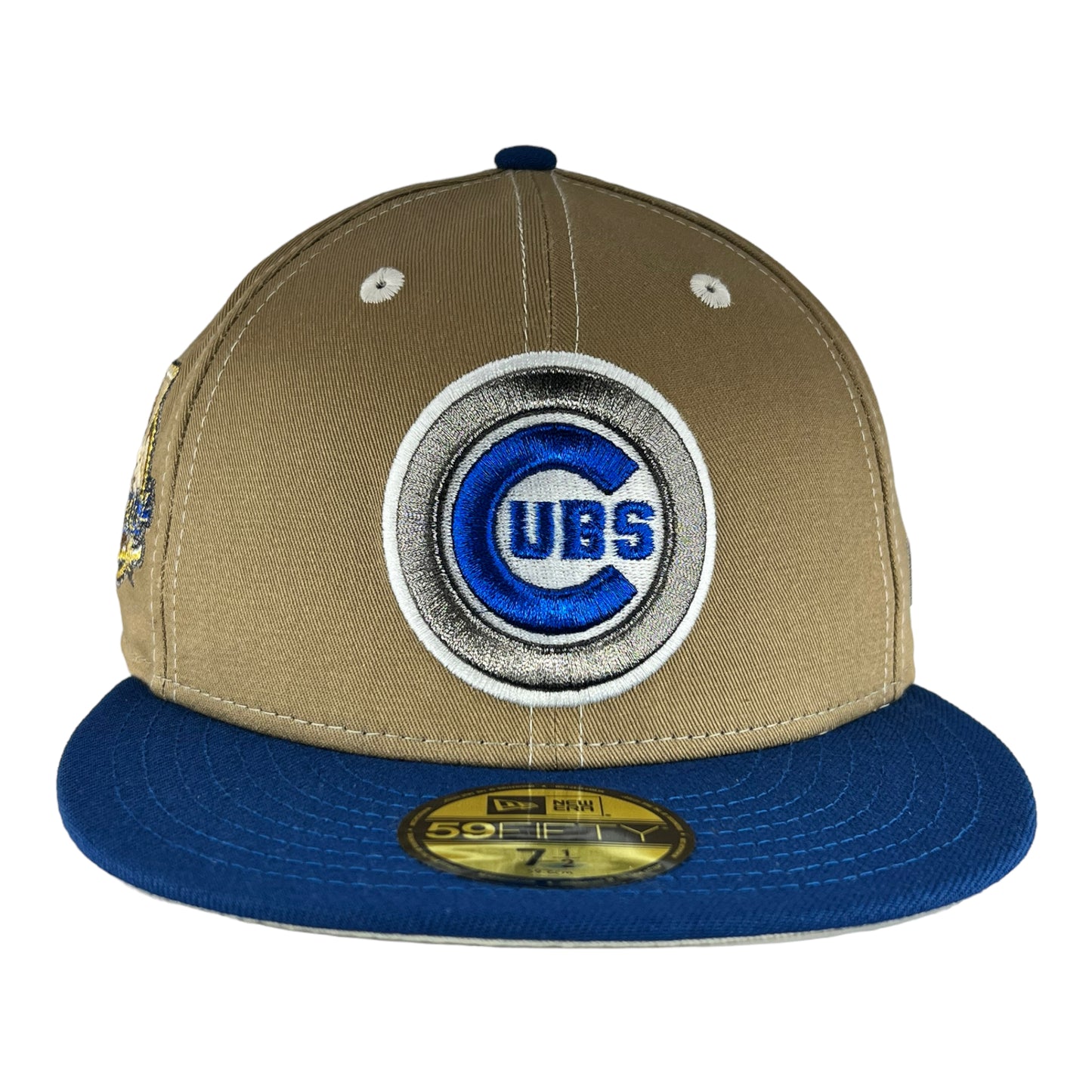 Chicago Cubs Khaki/Blue Myrtle Beach Pelicansl New Era 59FIFTY Fitted Hat
