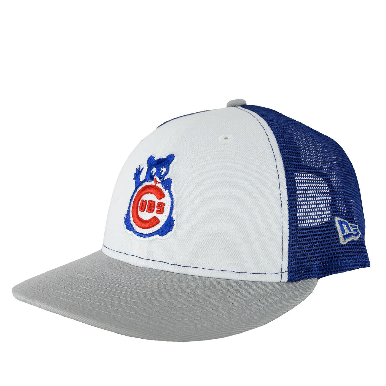 Chicago Cubs Grey Waving Bear New Era 9FIFTY Low Profile Mesh Back