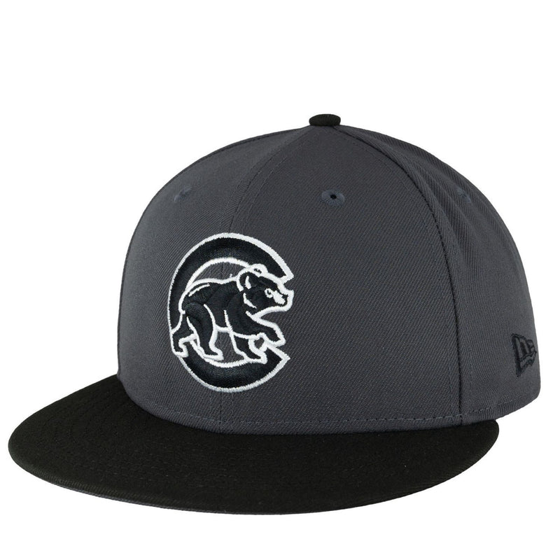 Chicago Cubs Graphite/Black New Era 9FIFTY Snapback Hat