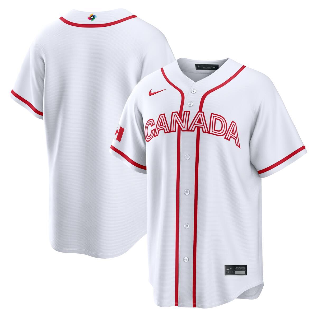 Canada World Baseball Classic 2026 Nike White Home Jersey – Clark