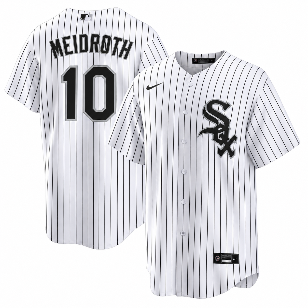 VERTEX LONDON Pinstripe JerseyサイズM Chase Meidroth Chicago White Sox Nike Men's Home White Pinstripe