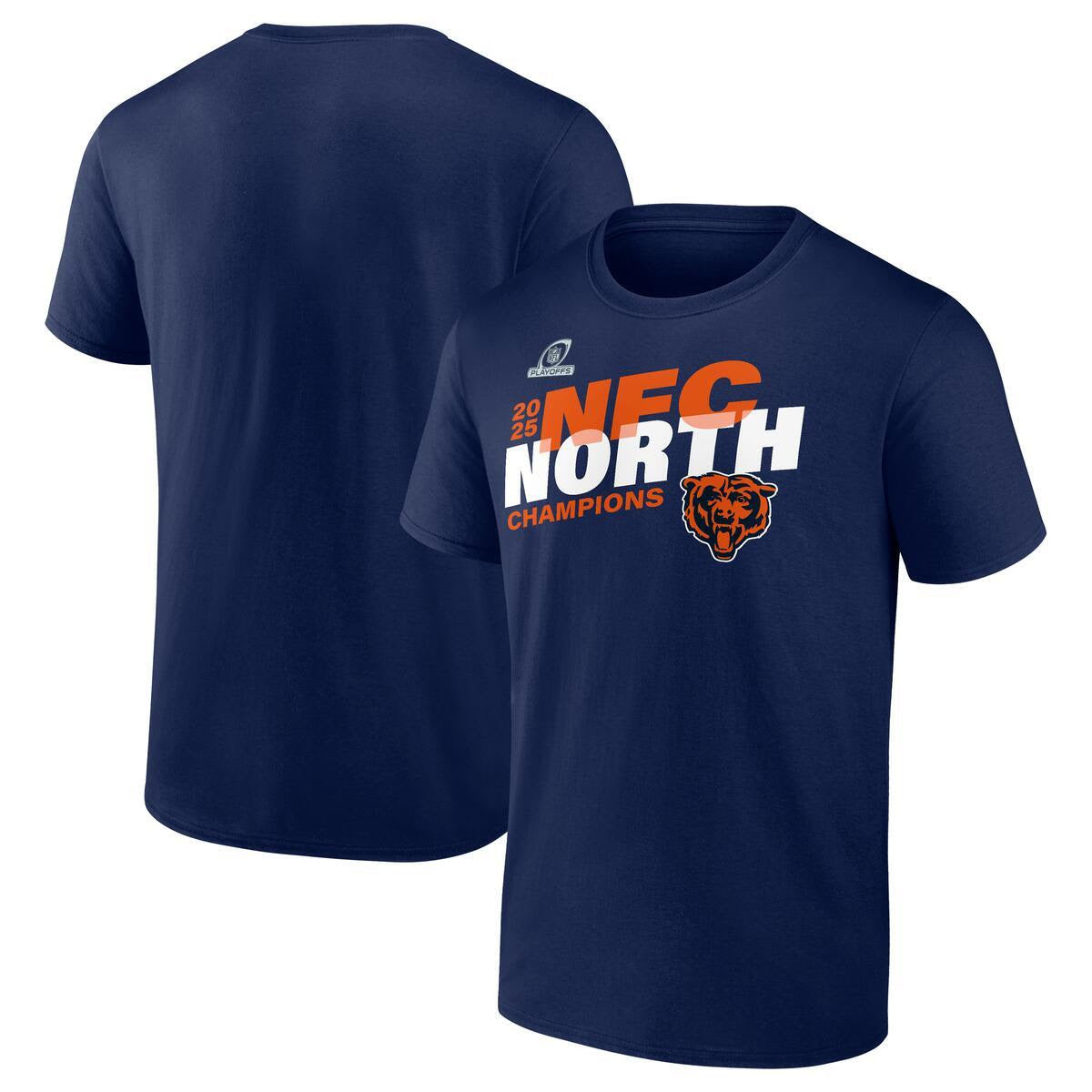 Chicago Bears Fanatics 2025 NFC North Division Champs T-Shirt