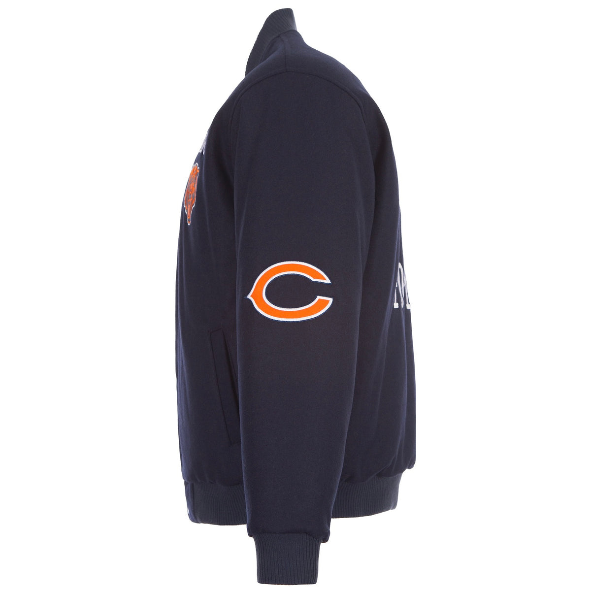 Chicago Bears JH Design Navy Reversible Full Zip Jacket