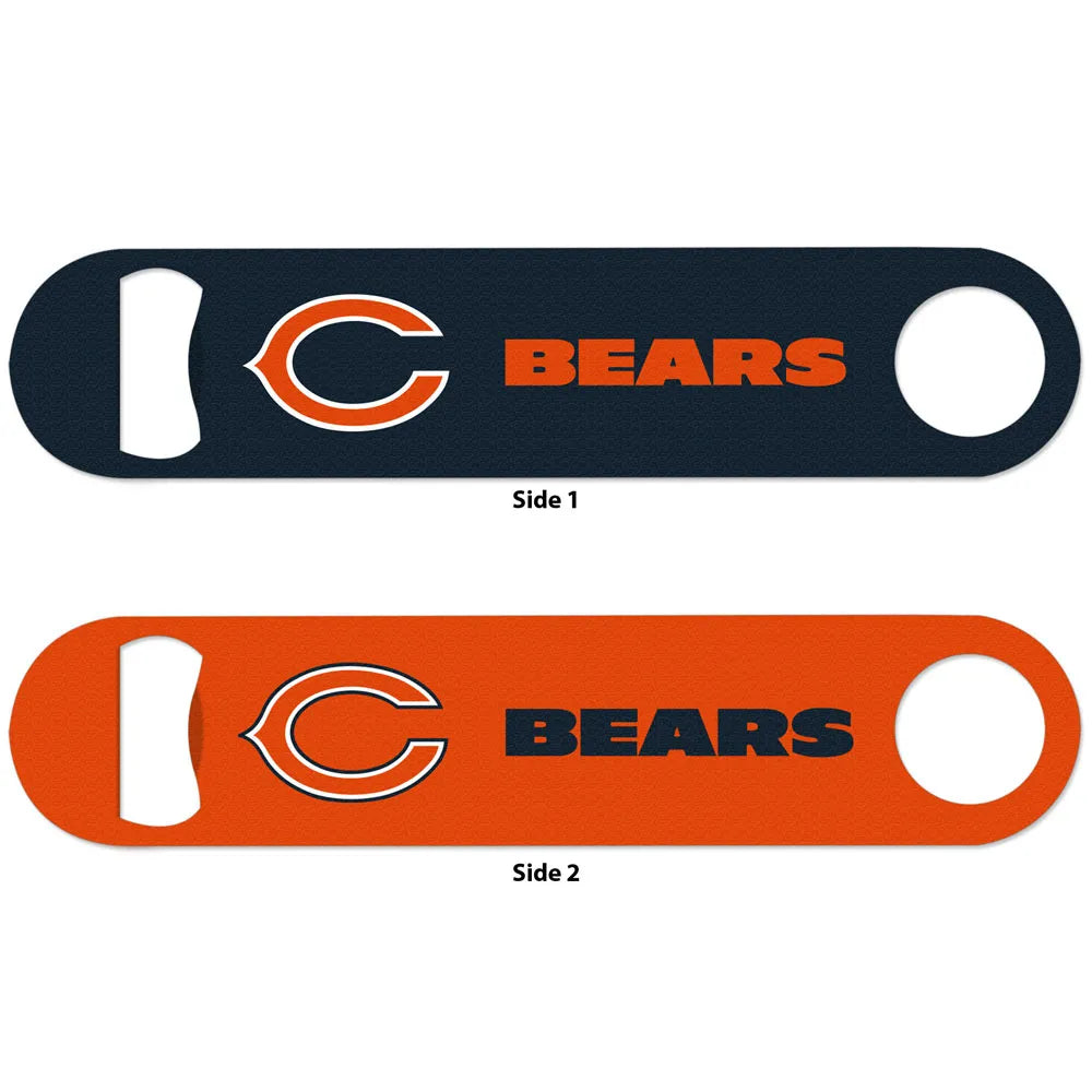 Chicago Bears Metal Double Sided Bottle Opener