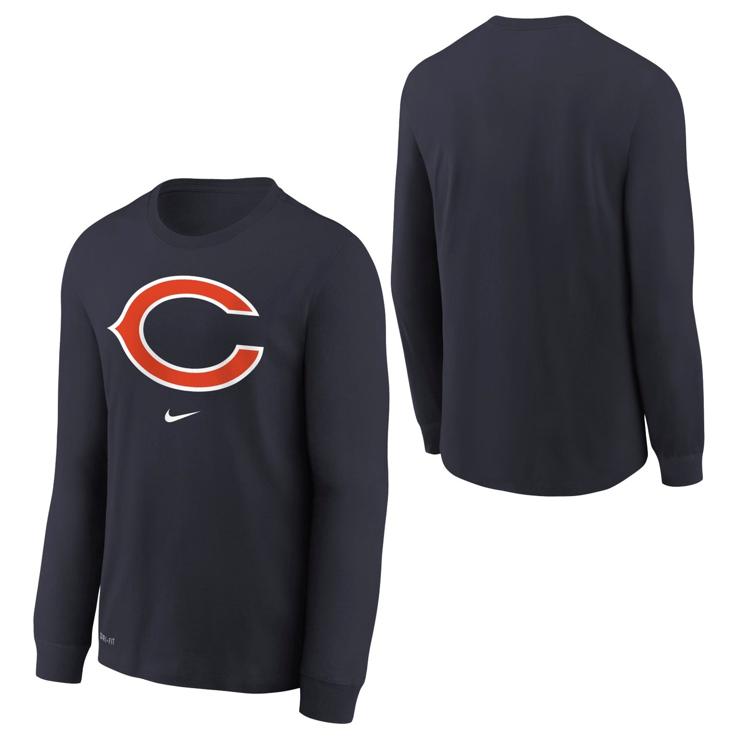 Chicago Bears Nike Youth Navy Nike Long Sleeve T-Shirt