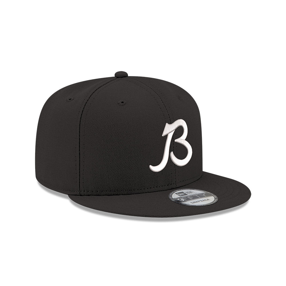 Chicago Bears Script B New Era 9FIFTY Black Snapback Hat – Clark