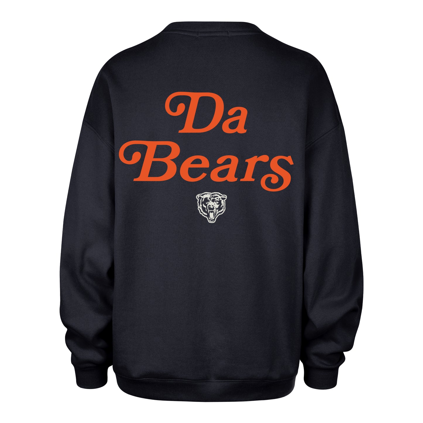 Chicago Bears '47 Women's Navy Shout It Out Oversized Crewneck Sweatshirt