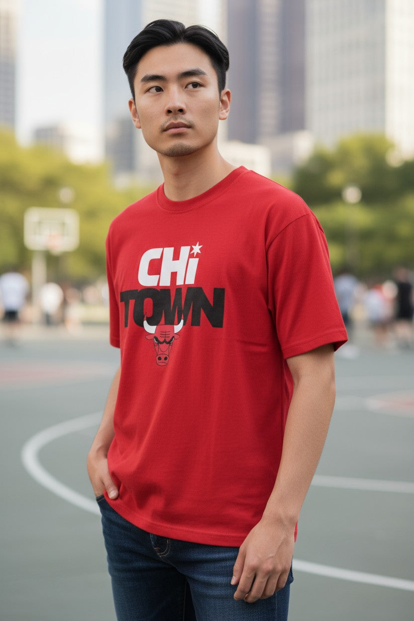 Chicago Bulls Fanatics Red Hometown Tip Off T-Shirt