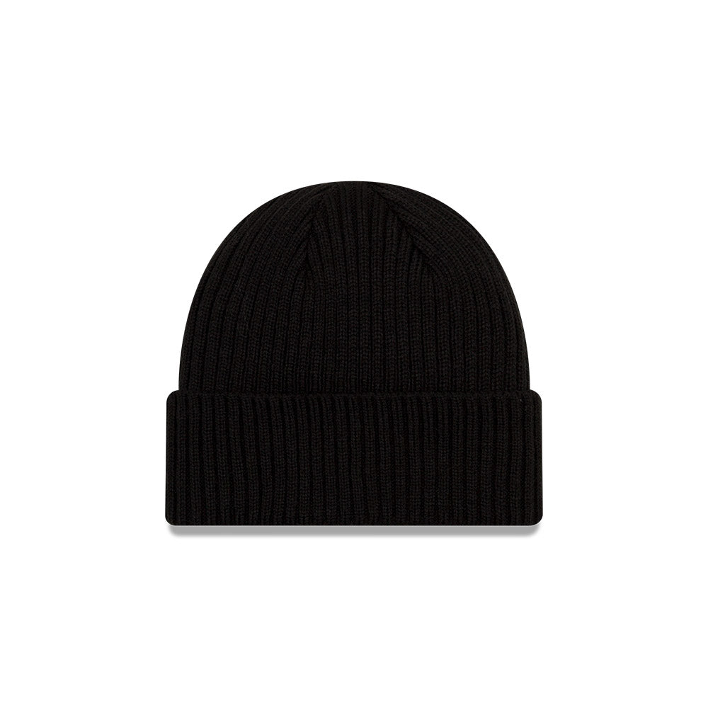 Chicago Bulls New Era Black Core Classic Cuffed Knit Hat